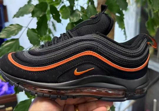 Cheap Nike Air Max 97 Black Orange Men's Women's Running Shoes-019 - Click Image to Close